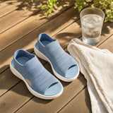 Soleva | Knit Platform Comfort Sandals