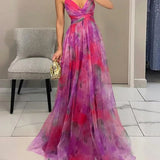 Elvira | Long Flowy Evening Dress