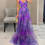 Elvira | Long Flowy Evening Dress
