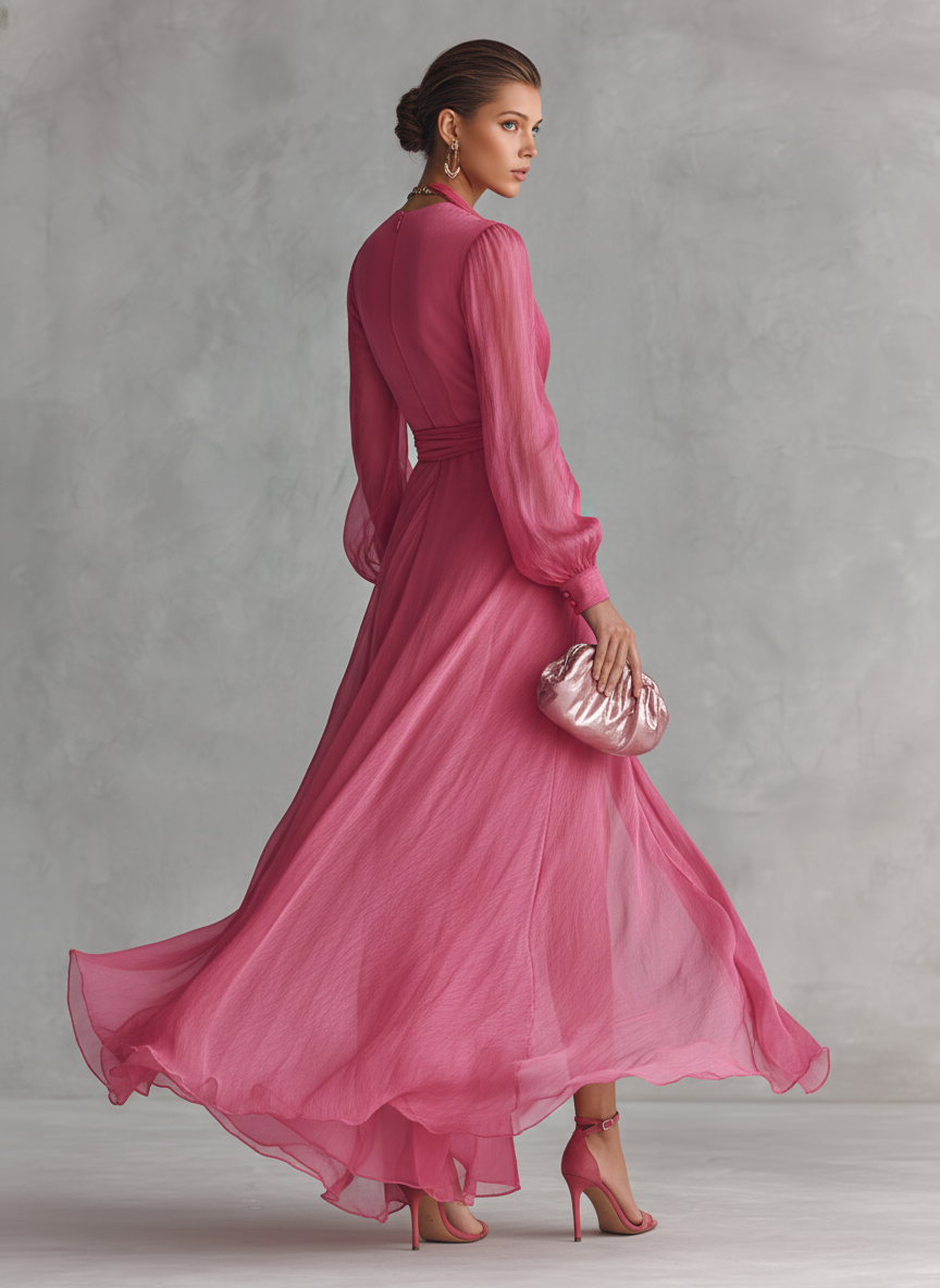 Amelia | Flowy Maxi Dress with Split