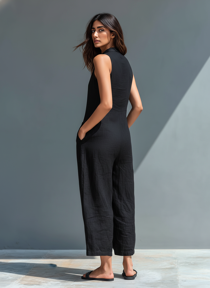 Sophie | Flowy Dungaree Jumpsuit