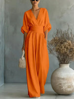 Nancy | Flowy Belted-Waist Maxi Dress