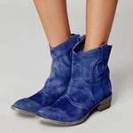 Harley | Slouchy Western Ankle Boots with Pull Tabs