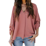 Larissa | Long-Sleeve V-Neck Blouse