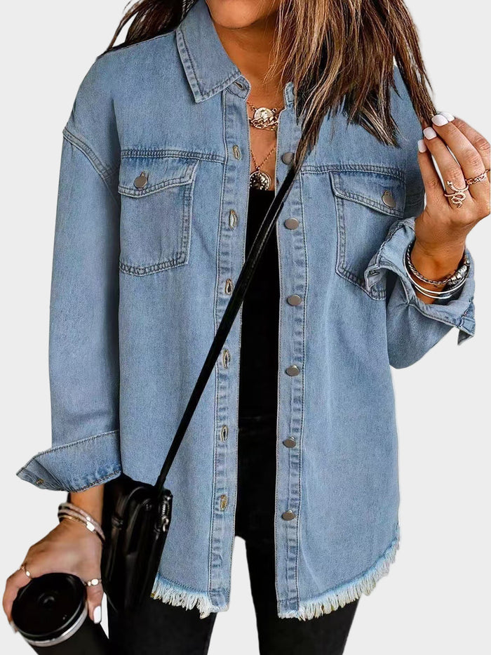 Classic Fringed Denim Jacket