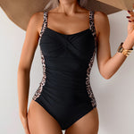 Shaping One-Piece Swimsuit in Pink Colourblock