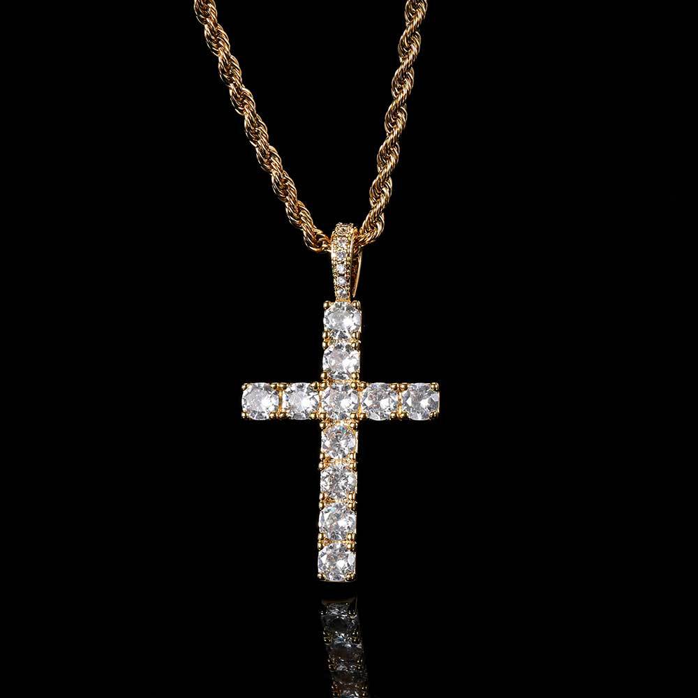 Realtin | Moissanite Cross Necklace