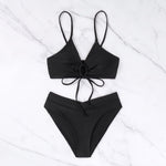 Two-Piece Bikini Set with Front Bow