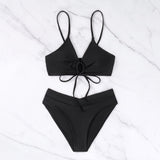 Two-Piece Bikini Set with Front Bow