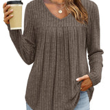 Karina | Classic Pleated Blouse