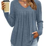 Karina | Classic Pleated Blouse