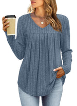 Karina | Classic Pleated Blouse