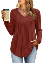 Karina | Classic Pleated Blouse