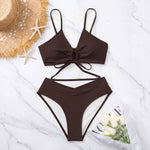 Two-Piece Bikini Set with Front Bow