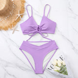 Two-Piece Bikini Set with Front Bow