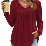 Karina | Classic Pleated Blouse