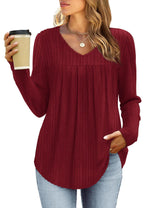 Karina | Classic Pleated Blouse