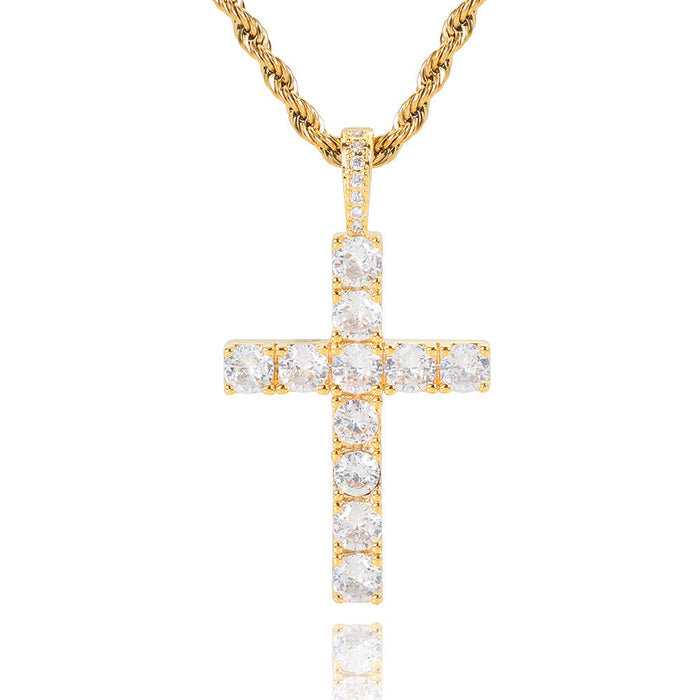 Realtin | Moissanite Cross Necklace