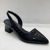 Dani | Orthopaedic Slingback Block Heels with a Pointed Toe