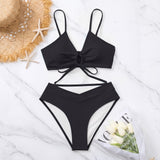Two-Piece Bikini Set with Front Bow