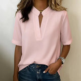 Mathilde | Elegant High-Neck Blouse