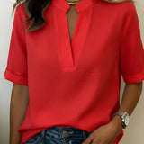 Mathilde | Elegant High-Neck Blouse