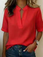 Mathilde | Elegant High-Neck Blouse