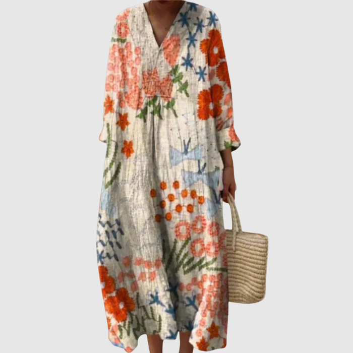 Patricia | Artistic Print Floral Dress