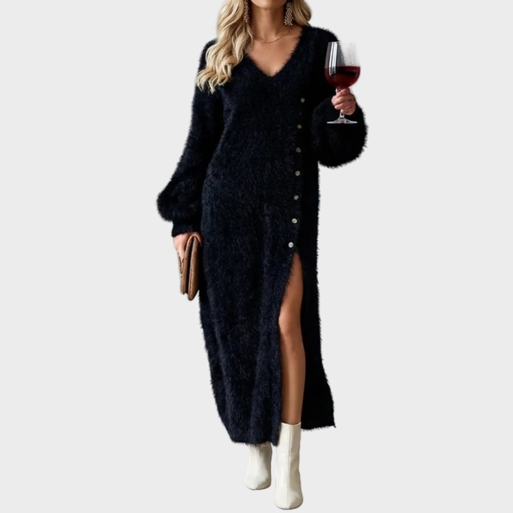 Brielle | Lazy Holiday Dress Black, photo studio