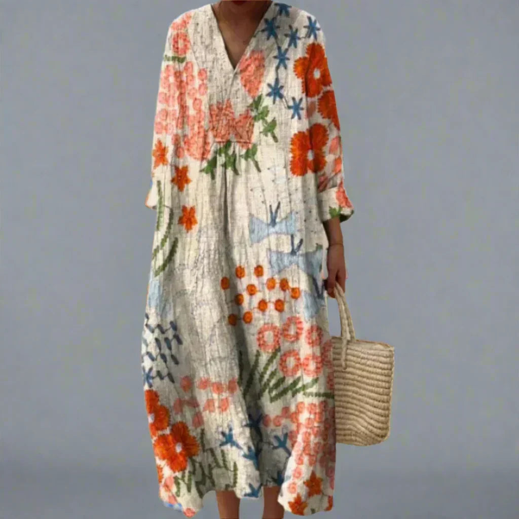 Patricia | Artistic Print Floral Dress