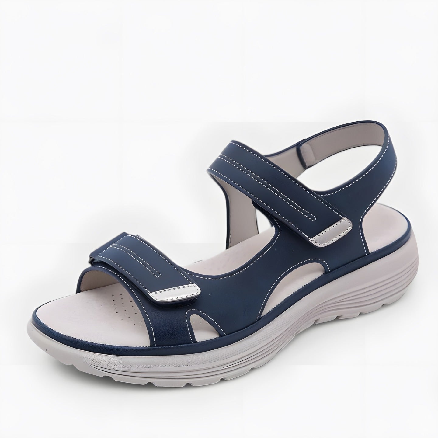 Heidi | Women's Elegant Orthopaedic Sandals Blue, photo studio