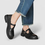 Nova | Brogue T-Bar Mary Jane Shoes with a Buckle