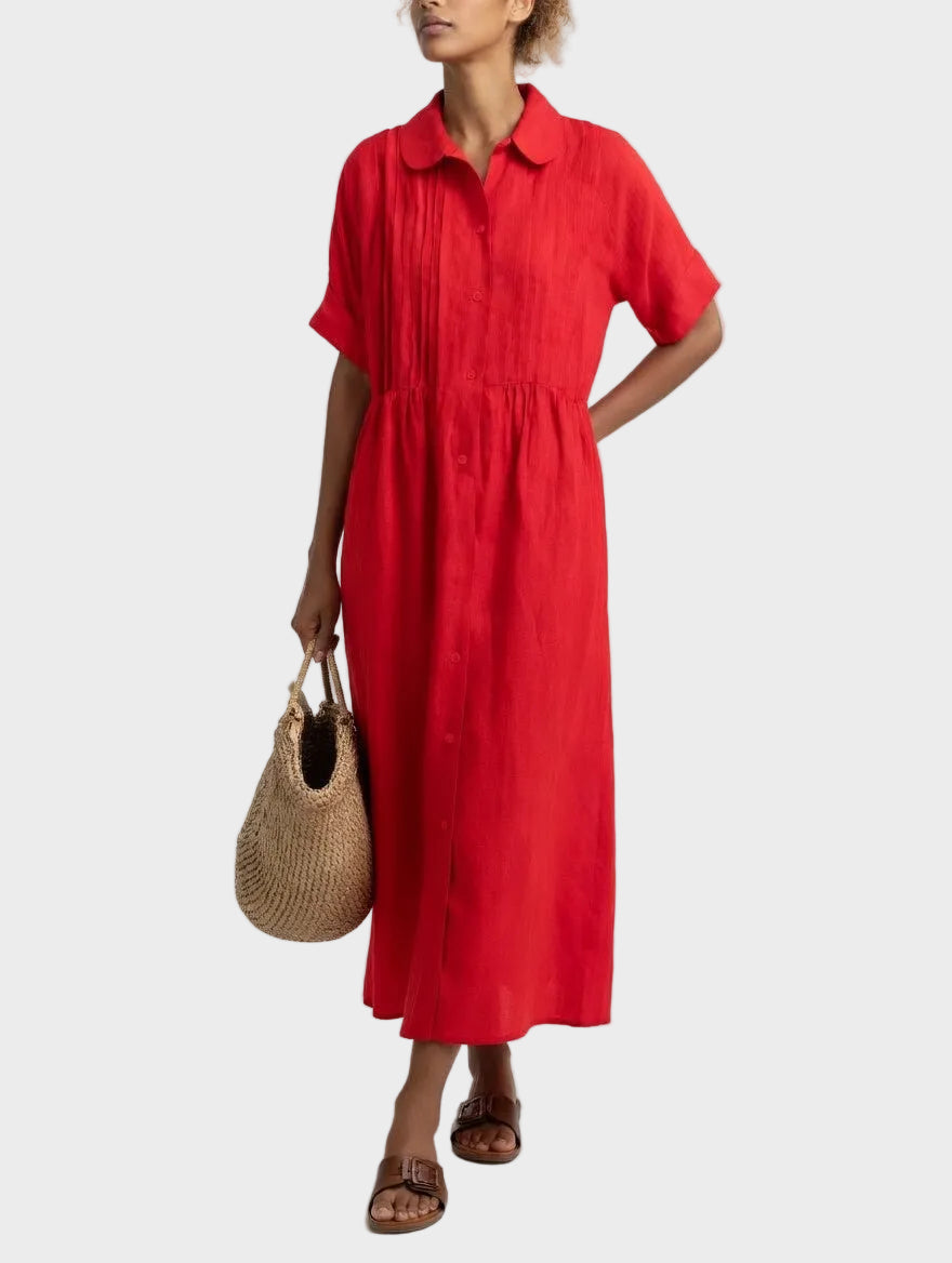 Lysandra | Summer Shirt Dress Red, photo studio