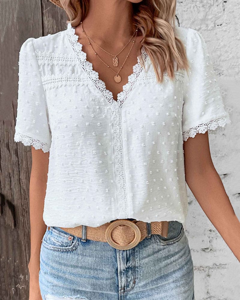 Chelsea | Elegant White Blouse