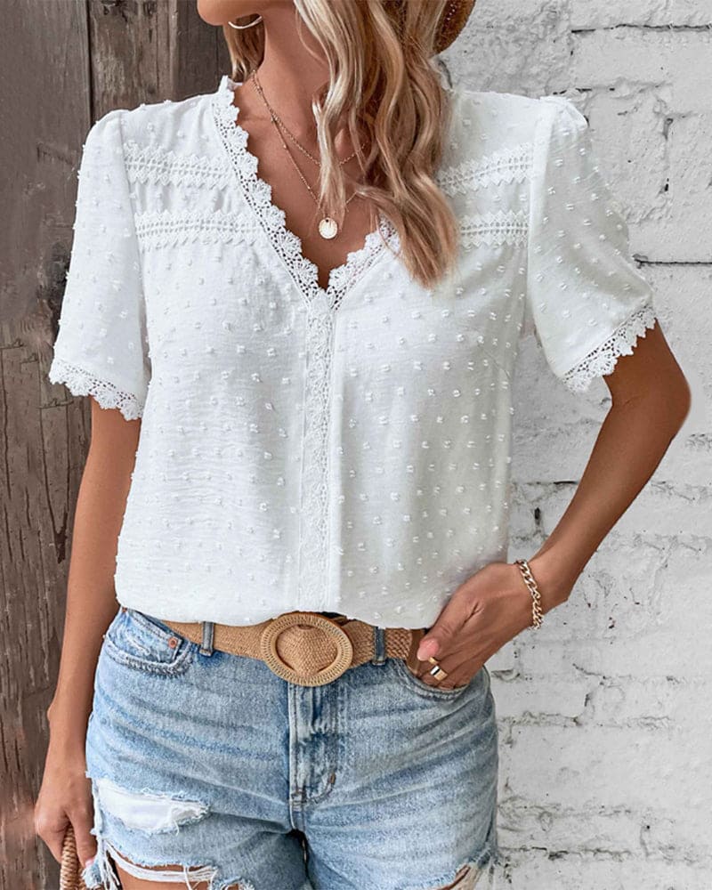 Chelsea | Elegant White Blouse