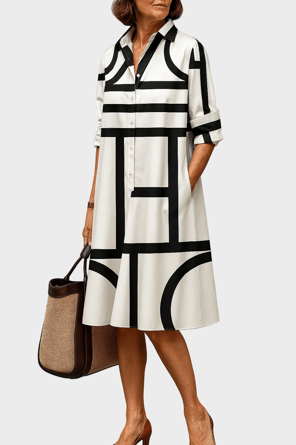 Rosa | Geometric Dress