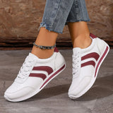 Flynn | Sporty Laced Sneakers with a Perforated Toe