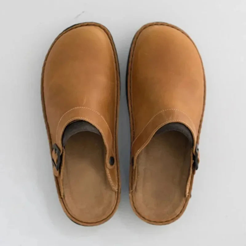 Skyler Stylish Casual Slip-On Brown, photo studio
