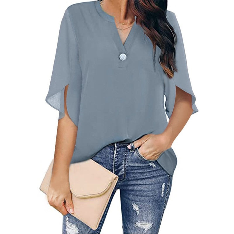 Evelina | Elegant Flowy Blouse