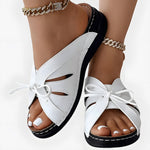 Adele | Women's Chic Slip-On Sandals with Ribbon