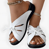 Adele | Women's Chic Slip-On Sandals with Ribbon