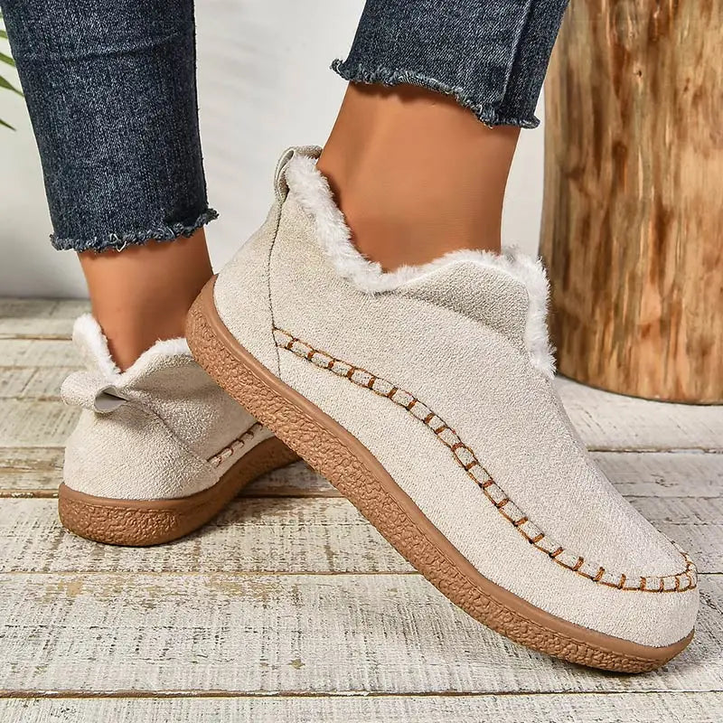 Hera - Orthopedic Ankle Boots Beige, photo studio