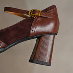 Block-Heel Mary Jane Pumps