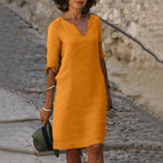 Adela | Flattering V-Neck Dress