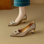 Glitter Jewel Pumps