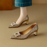 Glitter Jewel Pumps