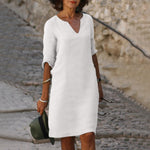 Adela | Flattering V-Neck Dress