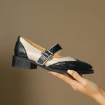 Two-Tone Wingtip Mary Janes