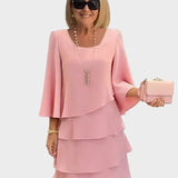Elise | Elegant Relaxed Dress with Ruffles