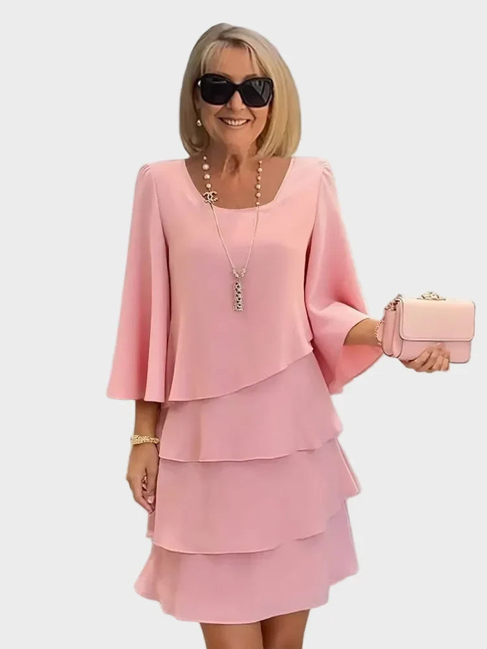Elise | Elegant Relaxed Dress with Ruffles